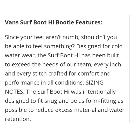 SOLD|NWT|Vans 3mm Surf Hi Boots - Picture 6 of 7